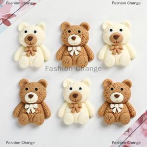 [COD] Fashion Change 10Pcs Cartoon Resin Mini Bear Charms For DIY Jewelry Making Accessories