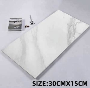 1pcs 30cmx15cm and 30cmx30cm self-adhesive ceramic tile marble pattern floor sticker waterproof wear-resistant non-slip bathroom family floor renovation