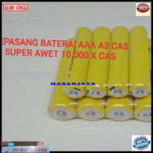 J108 baterai original AAA A3 charge charger sepasang HJ108 BATERAI CAS AAA A3 SEPASANG 700 MAH X1 Ba