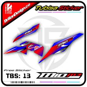 Sticker Striping Variasi Mio M3 - Stiker Striping Motor Mio M3 Desain Racing. TBS.13