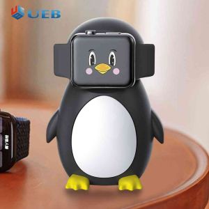 Silicone Trạm Sạc sáng tạo Penguin loại sạc đồng hồ đứng hỗ trợ chống trượt chống trầy xước cho Apple đồng hồ 8 SE 7 6 5 4 3 2 1