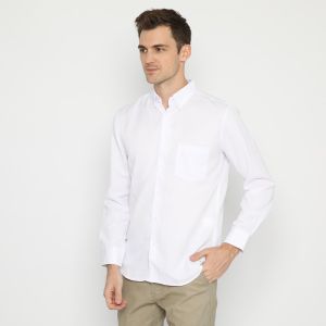 Baju Kemeja Putih Cotton Kemeja Pria 100% Original Kemeja Kerja Dewasa Putih Quality Import Terbaik Halus Adem Bayar Ditempat