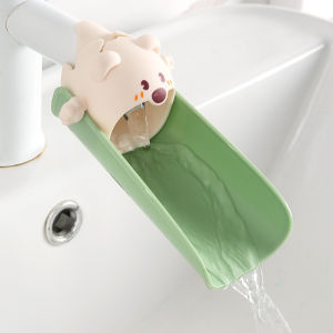 อุปกรณ์เสริมอ่างล้างจาน สไตล์การ์ตูน เครื่องช่วยล้างมือสำหรับเด็ก ป้องกันน้ำกระเซ็น ส่วนต่อขยายก๊อกน้ำห้องครัว