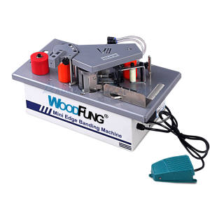 MY07B Mini Woodworking Edge Banding Machine PVC/ABS/Melamine Used With Sliding Table Saw Curve/Straight Edge Bander
