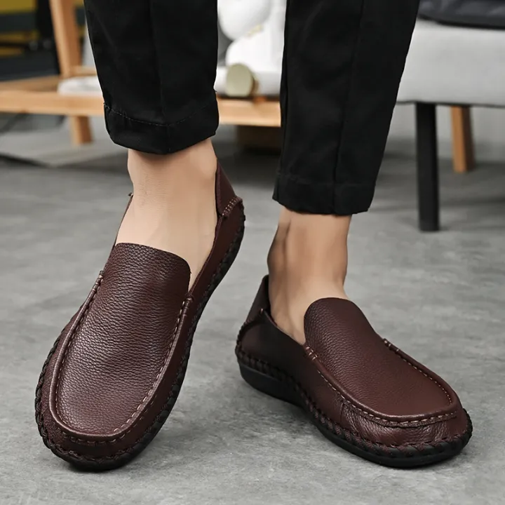 Hush%20Puppies%20Men's%20Shoes%20Leather%20Shoes%20Men%20Slip-Ons%20Loafers%20Plus%20Size%2046%2047%20-%20Image%207