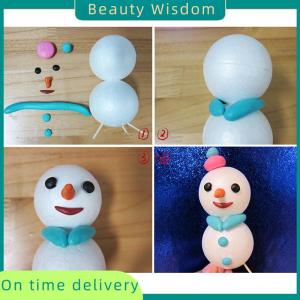Beauty Wisdom 10 Round White 80mm Polystyrene Foam Ball Modelling Sphere Styrofoam Craft