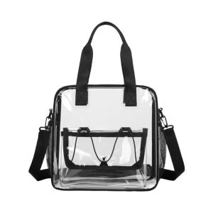 Practical Transparent PVC Storage Bag For Travel Sports Event Large Capacity Organizer With Comfortable Handle