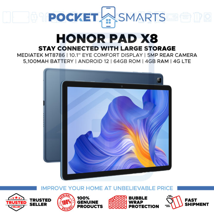 [Malaysia Set] Honor Pad X8 (4G LTE | 64GB ROM | 4GB RAM) 1 Year Honor ...