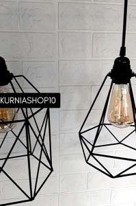 Set Kap Lampu Diamond  Lampu Gantung Minimalis Modern Fullset Satu Cabang