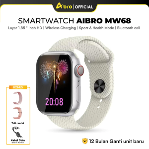 [PROMO SPECIAL] AIBRO Smartwatch MW68 | NFC Support | Sound Music | Bluetooth Call | Jam Tangan Pria Wanita Kekinian