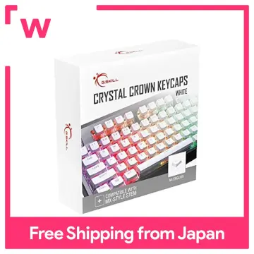 G.SKILL Crystal Crown Keycaps US Full 104 Keycap Set  US Layout White I.258423467