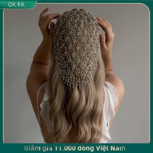 QK FA ✨ Thạch tóc phụ kiện đám cưới cô dâu thanh lịch tua dài đồ trang sức thời trang bữa tiệc tối Retro hairband
