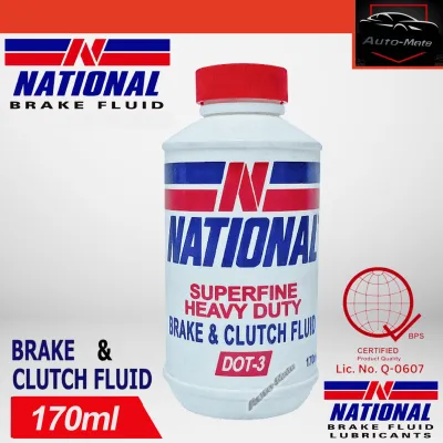 National Brake & Clutch Fluid Dot-3 170ml