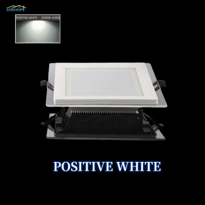 [SG Seller]Glass LED Downlight ED Glass Downlight Round Downlight Square Downlight Panel Light（6w/9w/12w/18w）