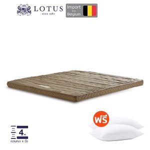 LOTUS ที่นอนยางพารา 100% ที่นอนอเนกประสงค์ ความยืดหยุ่นสูง รองรับสรีระได้ดี Latex made in Belgium ส่งฟรี