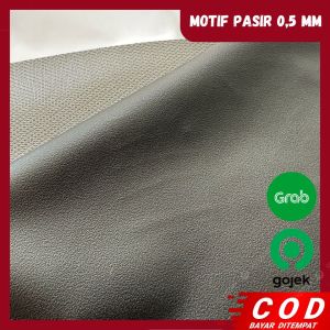 Kulit Motif Pasir Ukuran 46 x 90 cm Tebal 0.5 mm Jok Motor Premium Sarung Bahan Tebal Supplier Utama