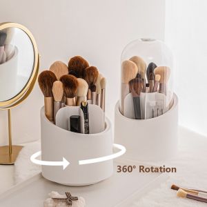 Rotatable Makeup Brush Organizer: A Must-Have Desk Accessory