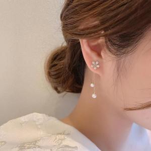 A01 (Beli 2 dapat bonus) COD Anting bunga manis titanium Perempuan