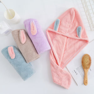 Cute Rabbit Ear High Absorbent Quick Dry Hair Towel