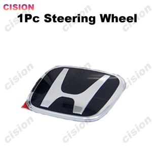 For Honda CRV CR-V 2007-2011 G3 Gen 3 Acrylic Honda Black 3D Emblem Front Rear Steering Wheel Logo Frame Panel Cover Trim Badge Styling Accessories
