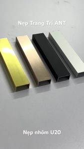 Nẹp U30 nhôm Nẹp ván gỗ MDF thanh dài 2m7