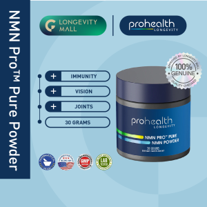 ProHealth NMN Pro™ Pure Powder - Uthever® NMN แบบผง 30 g. เพิ่มพลังงาน ชะลอวัย