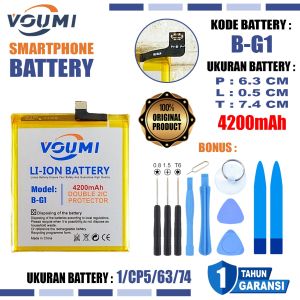 VOUMI B-G1 Baterai Battery Double IC Power BG1 high Capacity Compatible Hp Vivo V15 pro - 1818