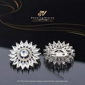 Sv Premium Zircon Baby Brooch Kerongsang Tudung Exclusive Design Hijab Pin Fashion Jewellery Mewah With Gift Box