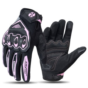 JCAA Motorcycle Riding Gloves Men Women Touchscreen Motocross Gloves PVC Protective Shell Anti-fall Motorbike Gloves Breathable Mesh ATV MTB Dirt Bike Racing Gloves