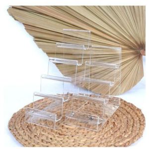 Rak Penyimpanan Lipstick Acrylic Susun Rak Tempat lipstik akrilik Acrylic organizer lipstic holder