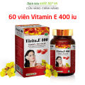 Vivita.E 400 (chai 60 viên) ROXTECH bổ sung vitamin E 400iu giúp đẹp da, ngừa lão hóa da - 60 viên. 