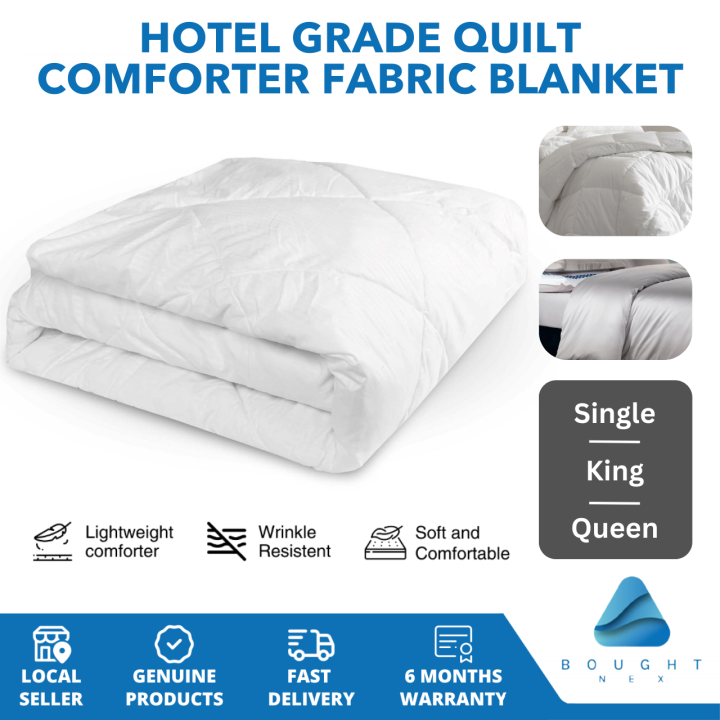 Hotel Grade Quilt Comforter Microfibre Fabric Blanket Duvet Quilt