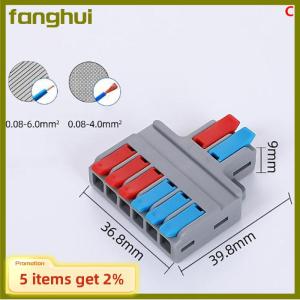 fanghui Bộ chia nhanh đầu nối dây 2 trong 4 6 Đầu nối cáp dây thông dụng