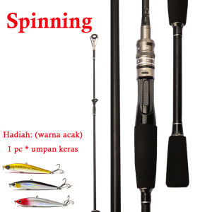 Joran Pancing Joran Murah Cuci Gudang Carbon Fiber Panjang 1.65M/1.8M/2.1M Joran Casting Kolam Ikan Mas Rstick Pancing Laut Kuat Joran Pancing Laut Cod Joran UL Ultralight Baitcasting Dan Spinning Fishing Rod Dengan Bahan Serat Karbon Tinggi Pegangan EVA