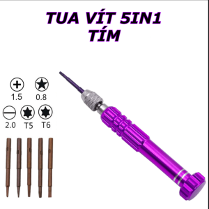 Bộ TUA-VÍT Sửa Điện Thoại 5in1 Đa Năng Nhiều Màu Sắc