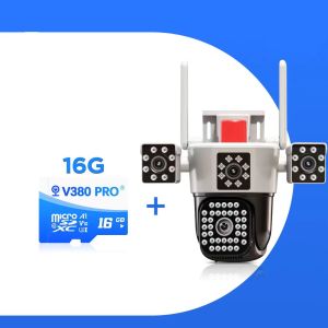 10X zoom  Wifi Security Camera 18MP 1080P 3 Lens cctv dual cam