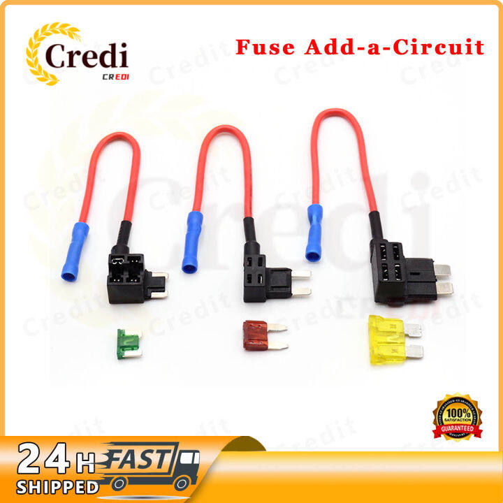 Auto Fuse Holder ATM APM Blade Car Fuse Add a Circuit TAP Adapter