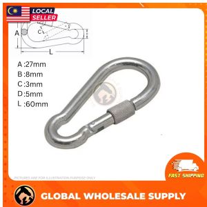 HEAVY DUTY Screw Locking Carabiner Clips Small Caribeener Clips for Outdoor Camping Swing Hammock Hiking