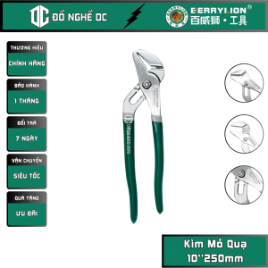 Kìm Mỏ Quạ Kềm 5 Lỗ Mỏ Quạ Xám Xanh 10250mm 013102250 Berrylion Thép cao cấp dùng để vặn ốc vít độ mở lớn có thể vặn nút hãm lồng quạt