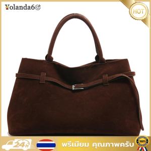 (NEW) กระเป๋าสุเด้ผู้หญิงดีไซน์ทันสมัยความจุใหญ่สายถือเหมาะสำหรับธุรกิจและการพักผ่อนในสีเทา