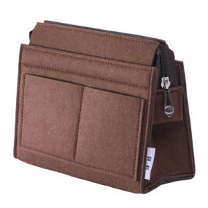 เหมาะสำหรับ GG กุญแจรู้สึกผ้าแทรกกระเป๋าออแกไนเซอร์แต่งหน้ากระเป๋าถือออแกไนเซอร์เดินทางภายในกระเป๋าเครื่องสำอางแบบพกพา