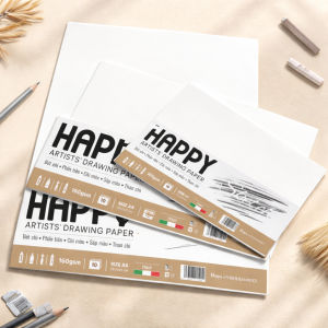 Giấy Vẽ Mỹ Thuật Happy Artist Drawing 160gsm A5/A4/A3 - Giấy Luyện Thi Kiến Trúc