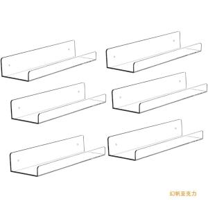 Transparent Acrylic Wall Rack – U-Shaped Spice Shelf & No-Drill Blind Display Cabinet