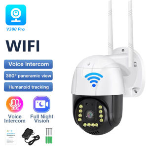 Laxihub V380 Pro CCTV camera with 4g sim card HD 1080p outdoor waterproof 360 cctv with audio and speaker IP Security Cameras wifi cctv camera for house full color night vision surveillance camera