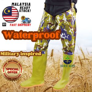 Kasut Panjang Sawah Padi Tebal Berkualiti Tinggi Wader Pants Kasut Kebun Bendang Memancing Getah Boot Fishing Gardening