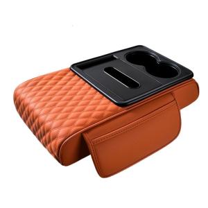 Universal Leather Armrest Storage Box with Pillow Cushion for Cars Provide Extra Storage and Comfort Enhances Interior