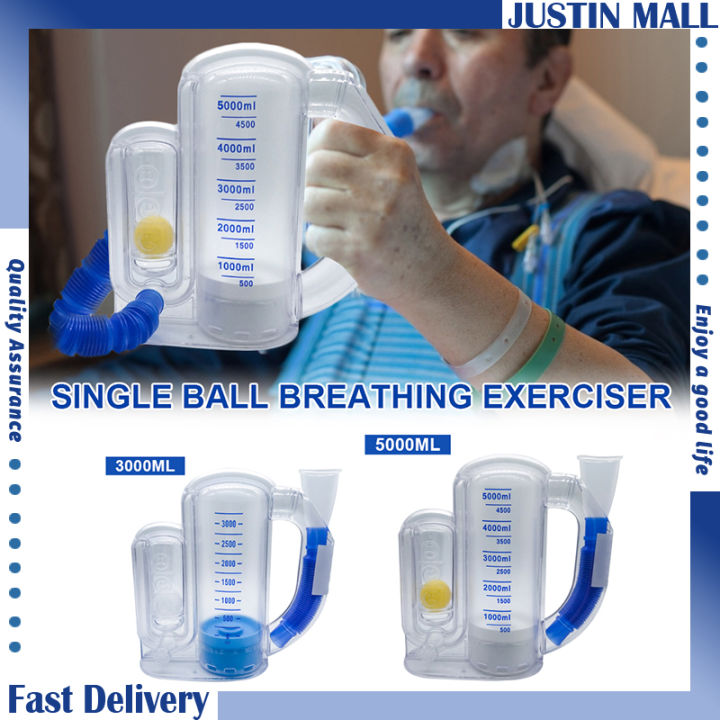 Incentive Spirometer 5000ml Deep Breathing Exerciser Lung Trainner ...