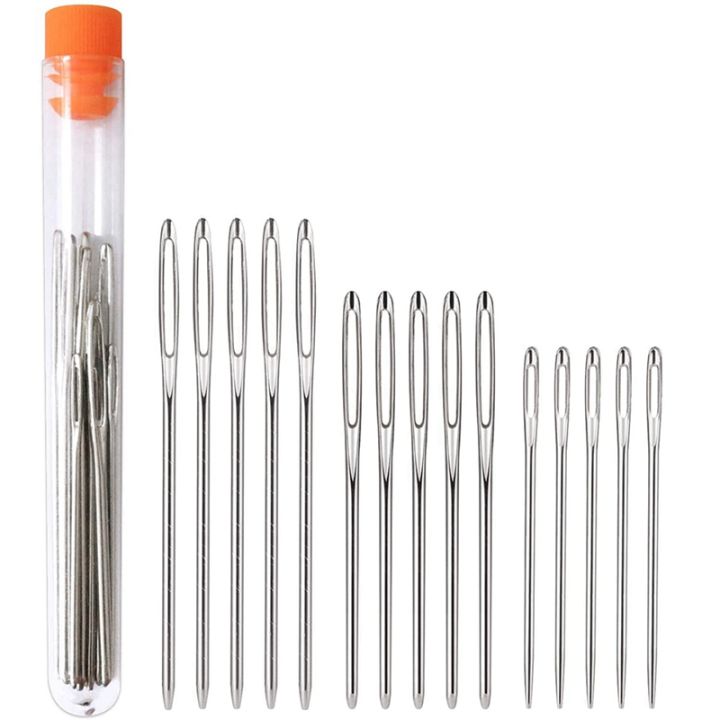 Darning Needle Big Eye Sewing Needle in Transparent Tube, Darning ...