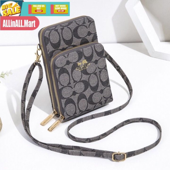 BBG KOREAN EATHER PHONE WALLET LADIES WALLET SLING BAG FOR WOMEN