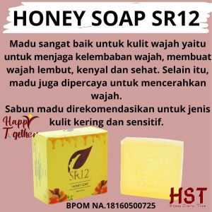 SR12 Honey Soap Dengan Kandungan Madu Membersihkan Kulit Kering Dan Sensitif